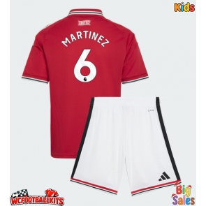 Manchester United Lisandro Martinez #6 Replica Home Stadium Kit for Kids 2026-27 Short Sleeve (+ pants)